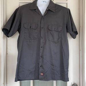 Dickies large short sleeve button up work shirt